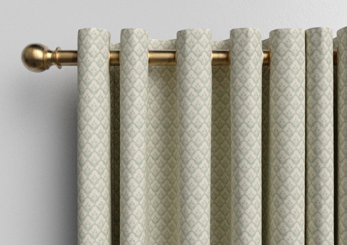 Trellis Prints, Scallop and Bud Green - Made to Measure Curtains - Image 12